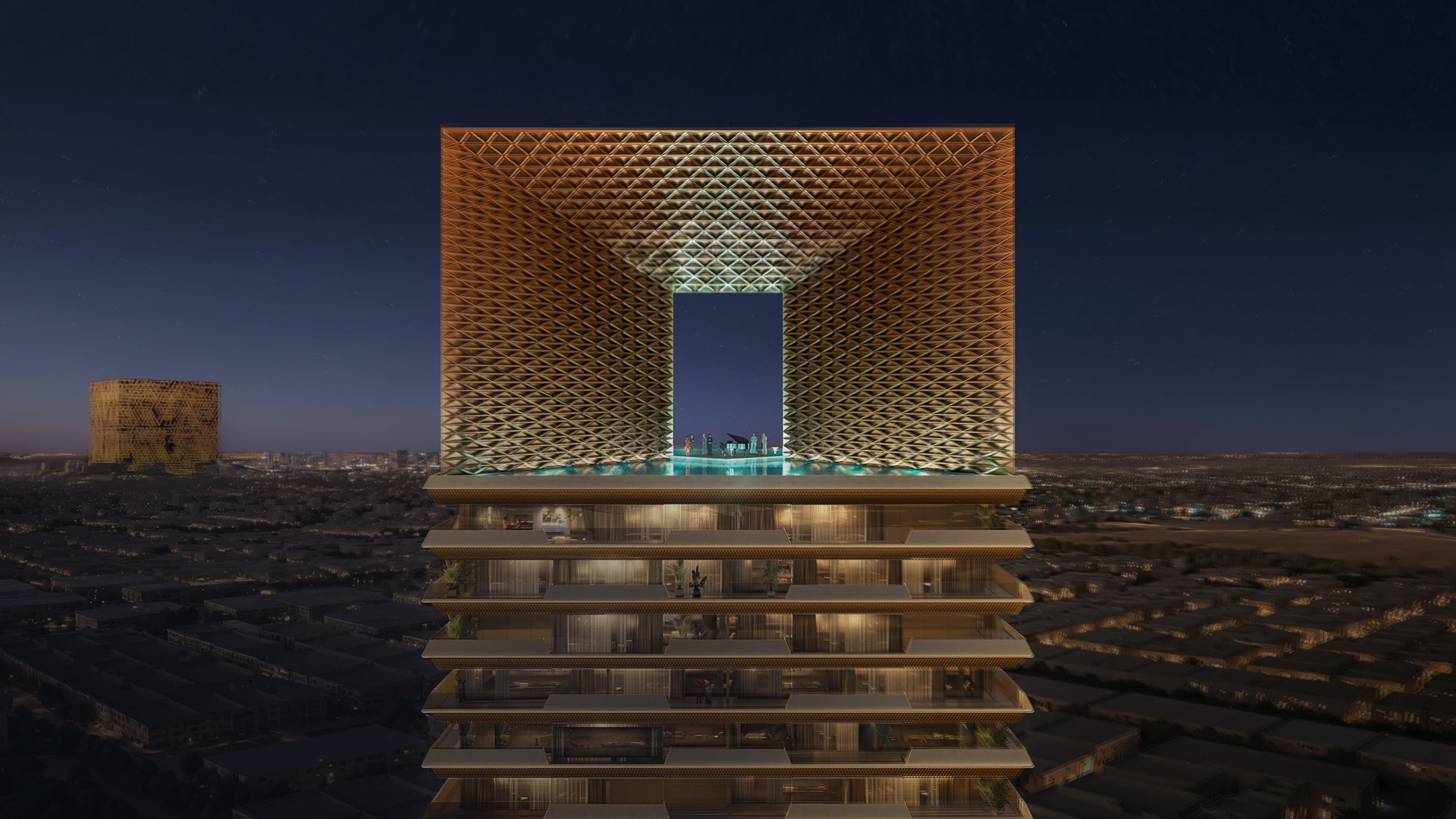 Retal Al-Haram tower, a luxury residential development overlooking the Grand Mosque in Makkah